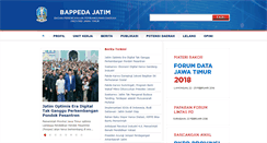Desktop Screenshot of bappeda.jatimprov.go.id