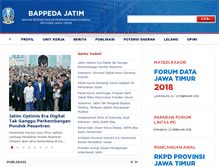 Tablet Screenshot of bappeda.jatimprov.go.id